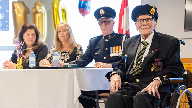 'Every day is fun because I'm still alive,' says 110-year-old Canadian veteran